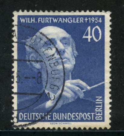 1955 - BERLINO - 40p. FESTIVAL DELLA MUSICA - USATO - LOTTO/29219
