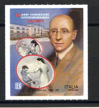 2018 - REPUBBLICA - ISTITUTO CARLO BESTA - NUOVO - LOTTO/37074