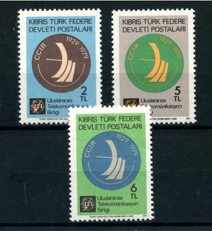 1979 - CIPRO TURCA - LOTTO/22141 - RADIOCOMUNICAZIONI 3v. - NUOVI