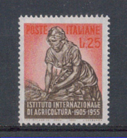 1955 - LOTTO/6289 - REPUBBLICA - 25 L. AGRICOLTURA