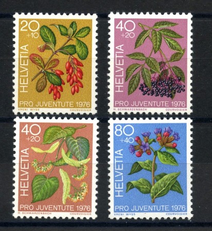 1976 - SVIZZERA - LOTTO/39453 -  PRO JUVENTUTE  4v. - NUOVI