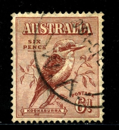 1932 - AUSTRALIA - 6p. BRUNO KOOKABURRA - USATO - LOTTO/29178