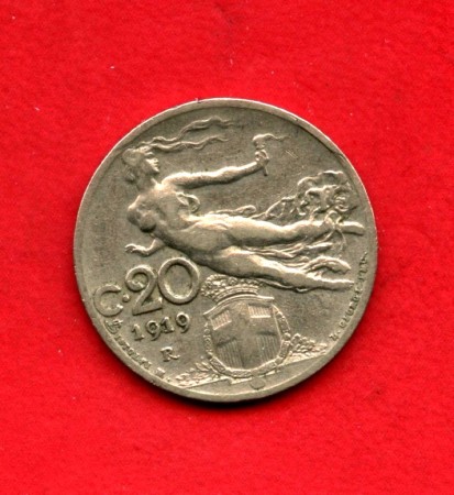 1919 - REGNO - LOTTO/48586 - 20 CENTESIMI  LIBERTA' LIBRATA