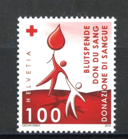 2012 - SVIZZERA - LOTTO/37810 - DONAZIONI DI SANGUE - NUOVO