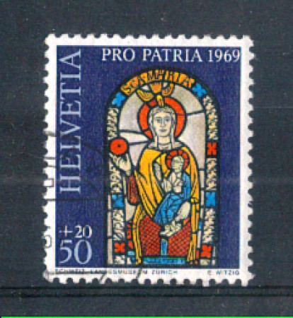 1969 - LOTTO/SVI837U - SVIZZERA - 50+20c. PRO PATRIA - USATO