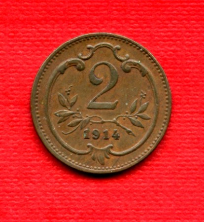 1914 - LOTTO/M20691 - AUSTRIA - 2 HELLER BRONZO