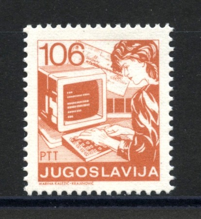 1988 - JUGOSLAVIA - LOTTO/38433 - 106 d. POSTA ORDINARIA - NUOVO