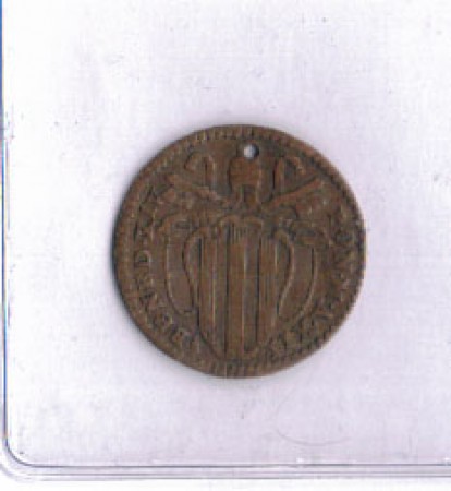 1752 - LOTTO/M312 - STATO PONTIFICIO - 1 QUATTRINO ROMANO