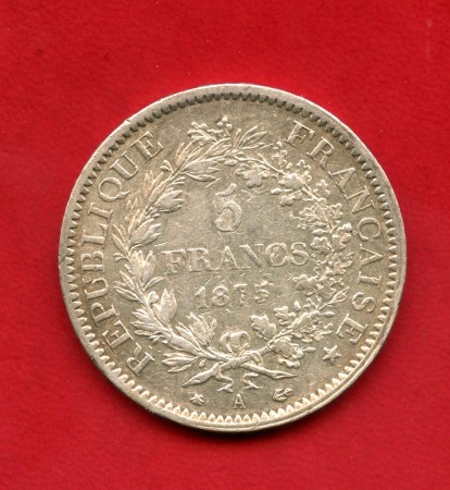 1875A - FRANCIA - LOTTO/M47744 - 5 FRANCHI ARGENTO ERCOLE