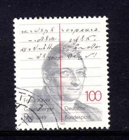 1989 - GERMANIA FEDERALE - 100p.  GABELSBERGER - USATO - LOTTO/31299U