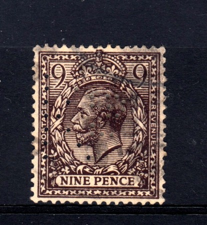1912/22 - GRAN BRETAGNA - 9 d. VIOLETTO GIORGIO V° - USATO - LOTTO/32092