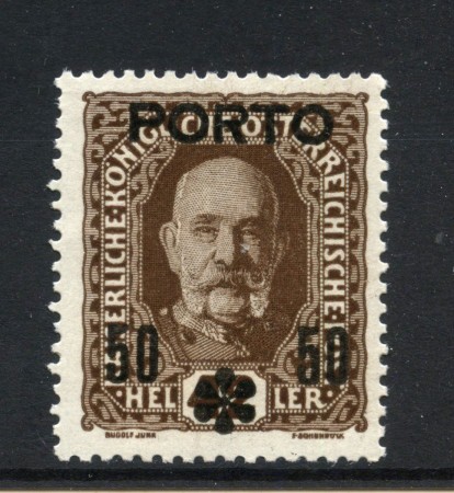1917 - AUSTRIA - LOTTO/43640 - 50 SU 42h. SOPRASTAMPATO PORTO - NUOVO