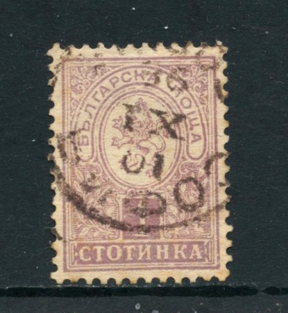 1889/96 - BULGARIA - 1s. LILLA STEMMA - USATO - LOTTO/27108