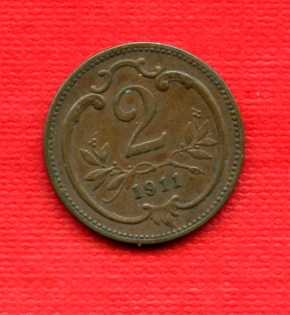 1911 - LOTTO/M20687 - AUSTRIA - 2 HELLER BRONZO
