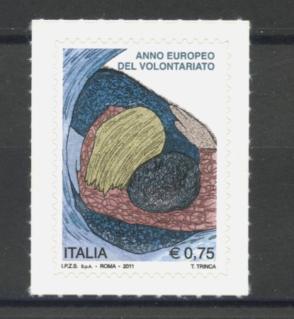 2011 - REPUBBLICA - ANNO DEL VOLONTARIATO - NUOVO - LOTTO/37205