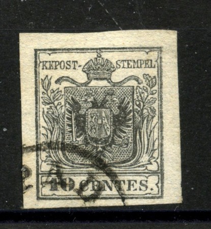 1851/53 - LOMBARDO VENETO - LOTTO/40484 -  10 Centesimi  GRIGIO NERO  - USATO