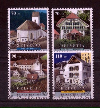 1997 - LOTTO/SVI1542CPU - SVIZZERA - PRO PATRIA 4v. - USATI