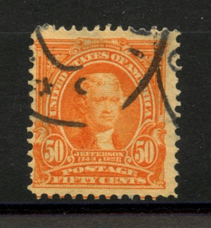 1903 - STATI UNITI - LOTTO/40851 - 50 CENT. ARANCIO T. JEFFERSON - USATO