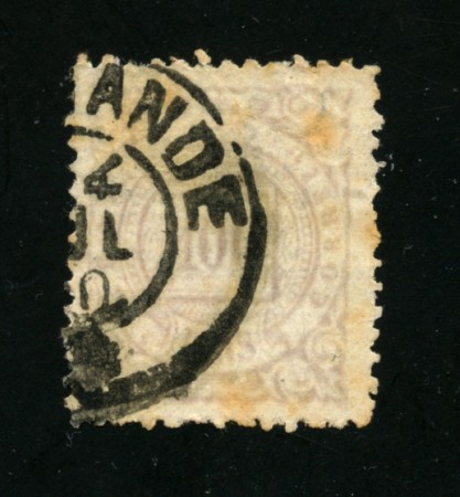 1884/88 - LOTTO/16589 - BRASILE - 10 r. GRIGIO   CIFRA - USATO