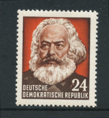 1953 - LOTTO/20477 -  GERMANIA DDR - 24p. C. MARX - NUOVO