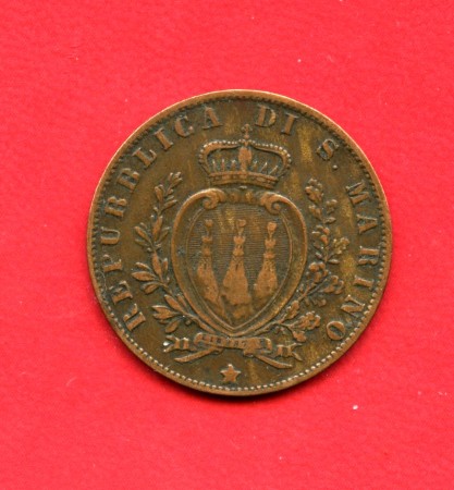1894 - SAN MARINO - 5 CENTESIMI RAME - LOTTO/35965