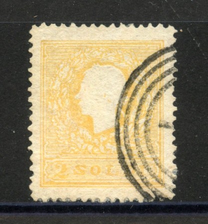 1859 - LOMBARDO VENETO - LOTTO/40561 -  2 SOLDI GIALLO - USATO