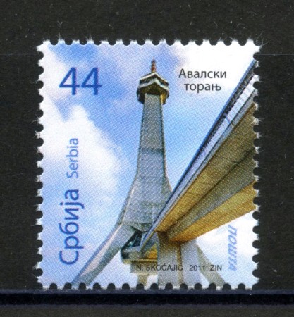 2011 - SERBIA REPUBBLICA - TORRE DELLA TELEVISIONE - NUOVO - LOTTO/35167