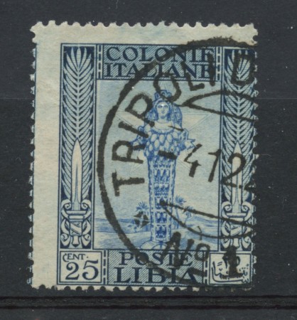 1924/29 - LOTTO/17233 - LIBIA - 25c. PITTORICA - VARIETA' USATO