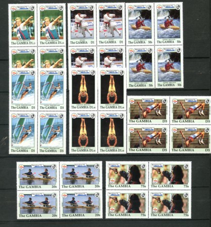 1992 - LOTTO/19521 - GAMBIA - OLIMPIADE BARCELLONA 8v.- QUARTINE