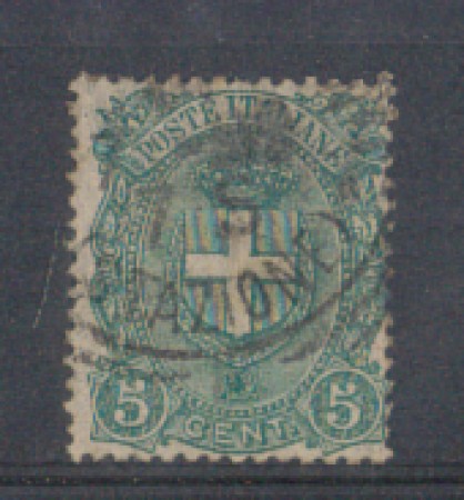 1896 - LOTTO/REG67U - REGNO - 5c. STEMMA - USATO