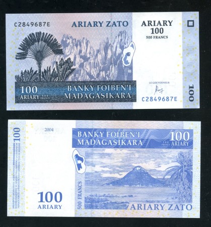 2004 - MADAGASCAR - LOTTO/38840 - 100 ARIARY (550 FRANCS) 