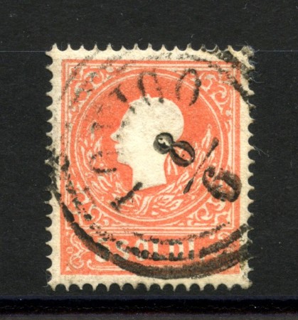 1859 - LOMBARDO VENETO. - LOTTO/40191 - 5 SOLDI  ROSSO - USATO