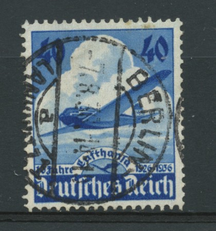 1936 - LOTTO/13541 - GERMANIA - 40p. ANNIVERSARIO LUFTHANSA - USATO