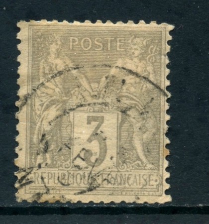 1880 - FRANCIA - 3 c. GRIGIO CHIARO - USATO - LOTTO/27069