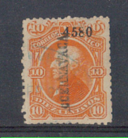 1874/80 - LOTTO/4980 - MESSICO - 10c. ARANCIO DISTRETTO DI CUERN
