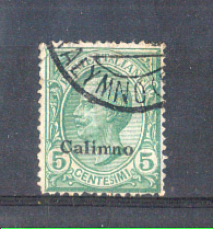 EGEO/CALINO - 1912 - LOTTO/9983U - 5c. VERDE - USATO