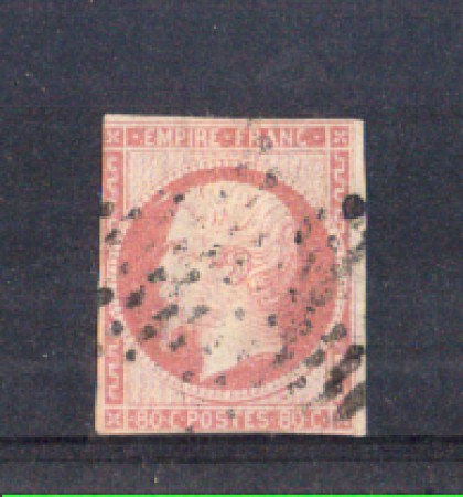 1853/60 - LOTTO/LBF/2254 - FRANCIA - 80 CENT. VINACEO - USATO