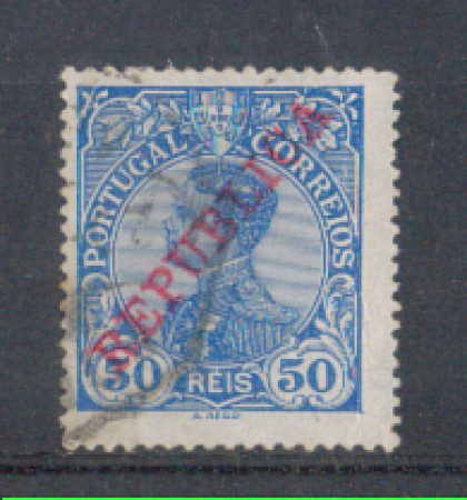 1910 - LOTTO/9656GU - PORTOGALLO - 50r. AZZURRO - USATO