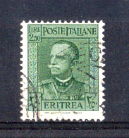 1931 - LOTTO/ERIT202U - ERITREA - 2,50 LIRE VERDE - USATO