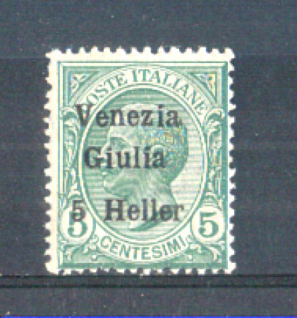 1919 - LOTTO/VNG30N - VENEZIA GIULIA -  5h. SU 5c.VERDE  NUOVO