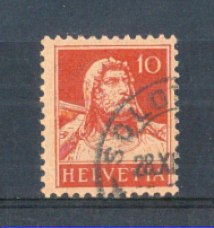 1914 - LOTTO/SVI138U - SVIZZERA - 10c. ROSSO - USATO