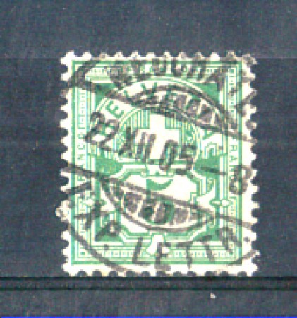 1882 - LOTTO7SVI66U - SVIZZERA - 5c. VERDE  - USATO