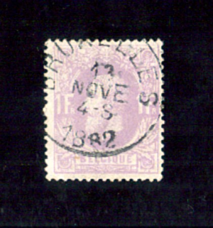 1869 - LOTTO/10826 - BELGIO - 1 Fr. LILLA  - USATO