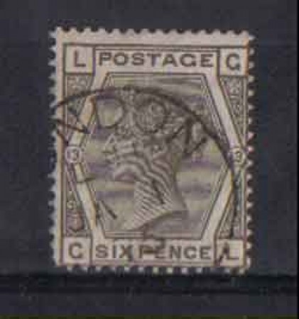 1874 - LOTTO/3542 - GRAN BRETAGNA - 6p. GRIGIO - TAV.13
