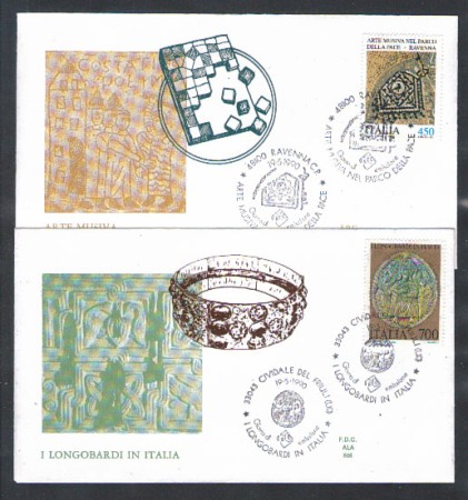 1990 - LOTTO/6944Z - REPUBBLICA - PATRIMONIO ARTISTICO - FDC