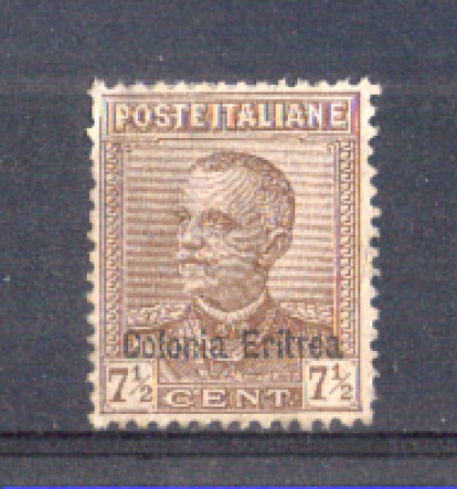 1928 - LOTTO/ERIT143SG - ERITREA - 7,5c. BRUNO EFFIGE - SENZA GOMMA