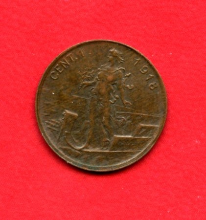 1918 - REGNO - 1 CENTESIMO ITALIA SU PRORA - LOTTO/M32362