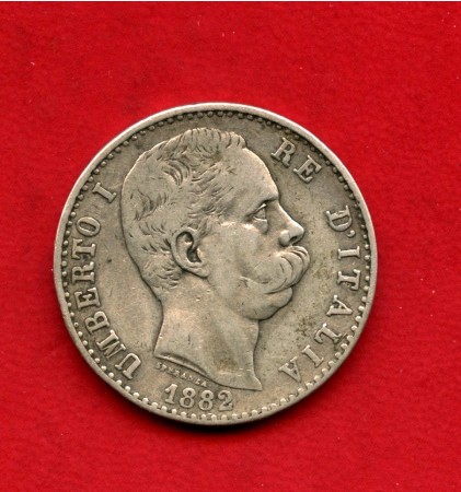 1882 - REGNO - LOTTO/M43614 - 2 LIRE ARGENTO RE UMBERTO I°