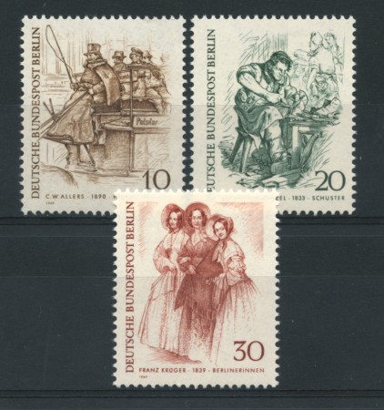 1969 - LOTTO/15536 - BERLINO - FIGURE CARATTERISTICHE 3v. - NUOVI