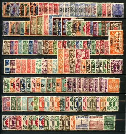 1920/1935 - DANZICA - INIZIO DI COLLEZIONE DI 150 FRANCOBOLLI DIFFERENTI - LOTTO/26294